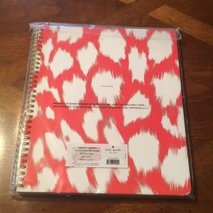 Kate Spade Painterly Cheetah Large Spiral Notebook
